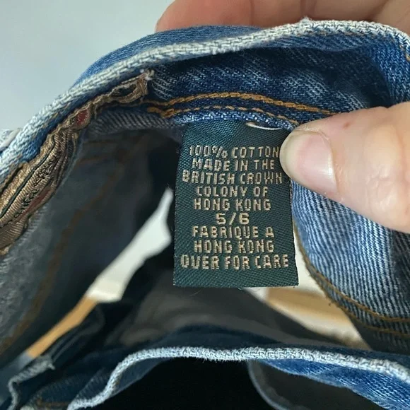 Vintage EXP Express Women's Size Small Blue Denim Cuffed Jean Shorts Made In USA - Picture 7 of 9